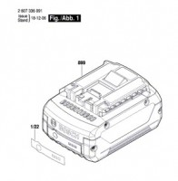 Bosch 2 607 336 353 GBA 18V Slide-In Accu Package Spare Parts